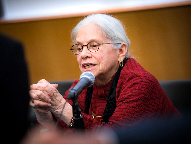 Former Chief Justice Deborah Poritz discusses case law 